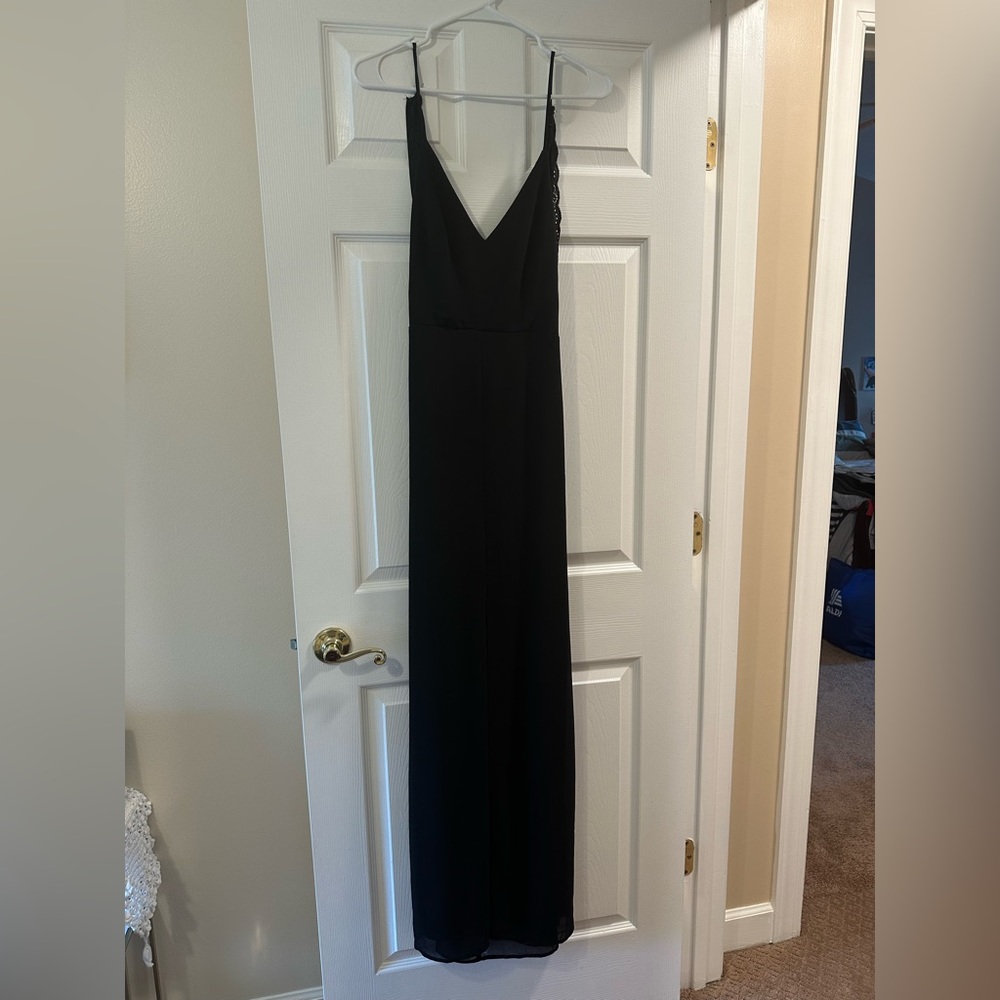 Black maxi dress